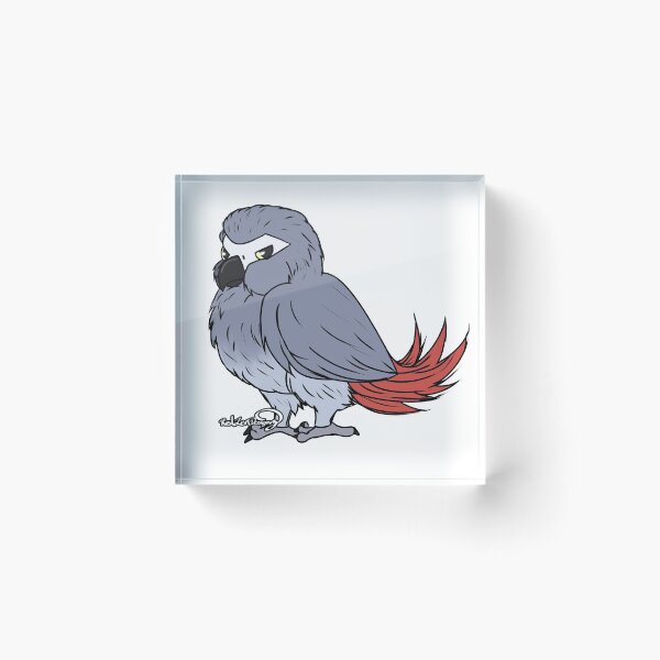 Item preview, Birdo the African Grey Parrot designed and sold by RedZenDesignz.