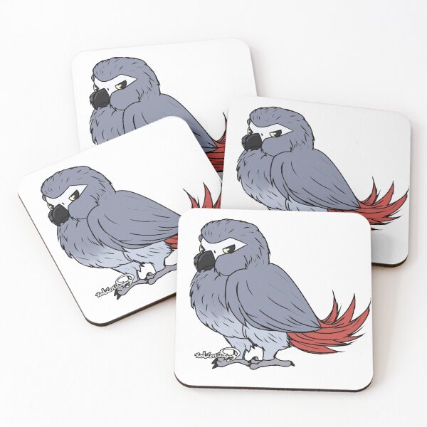 Item preview, Birdo the African Grey Parrot designed and sold by RedZenDesignz.