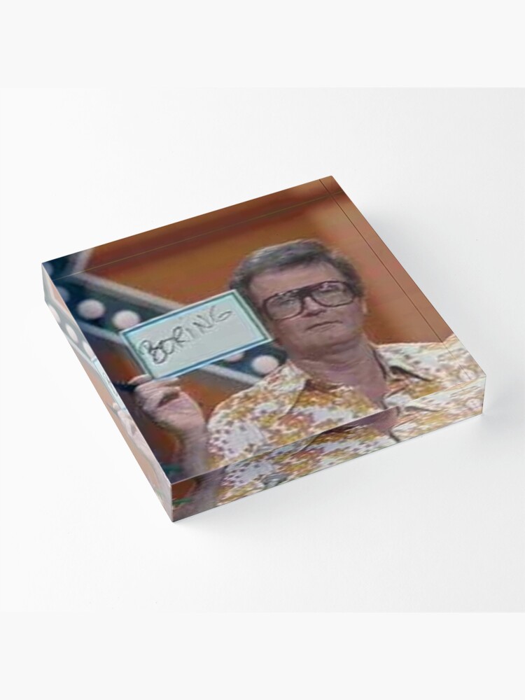 Alternate view of Charles Nelson Reilly boring color photo 1981 Acrylic Block