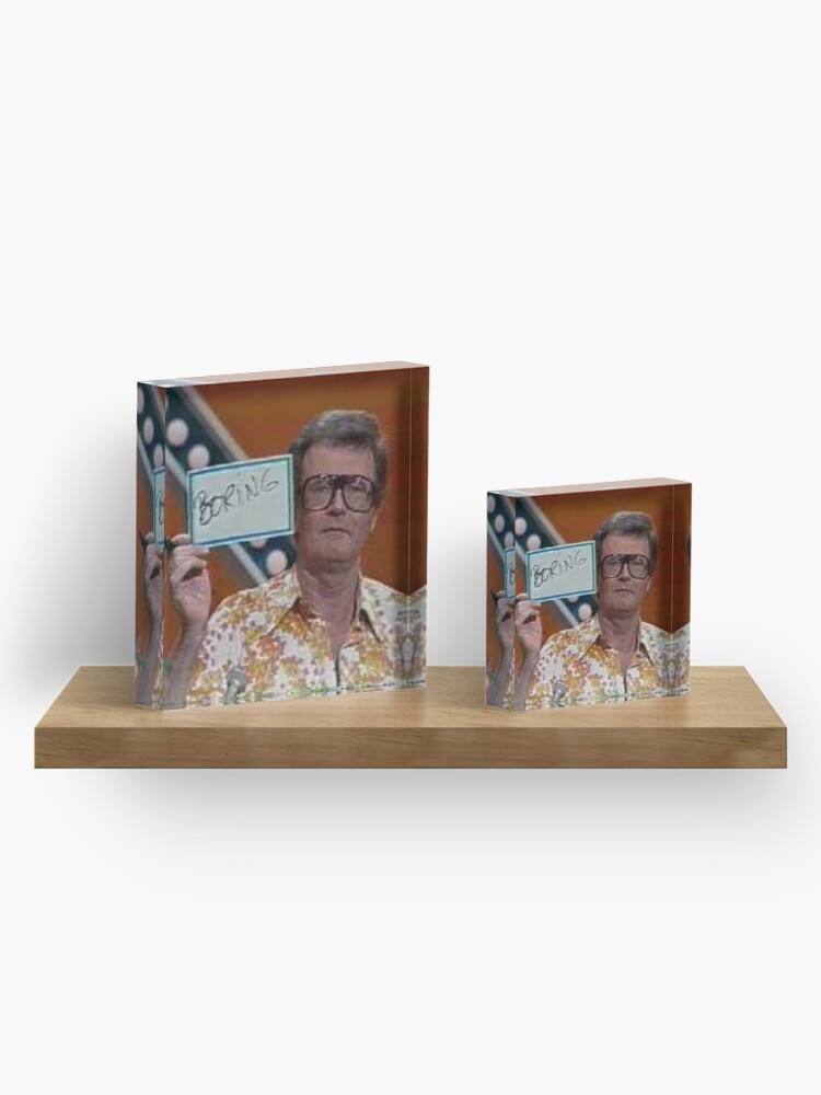 Alternate view of Charles Nelson Reilly boring color photo 1981 Acrylic Block