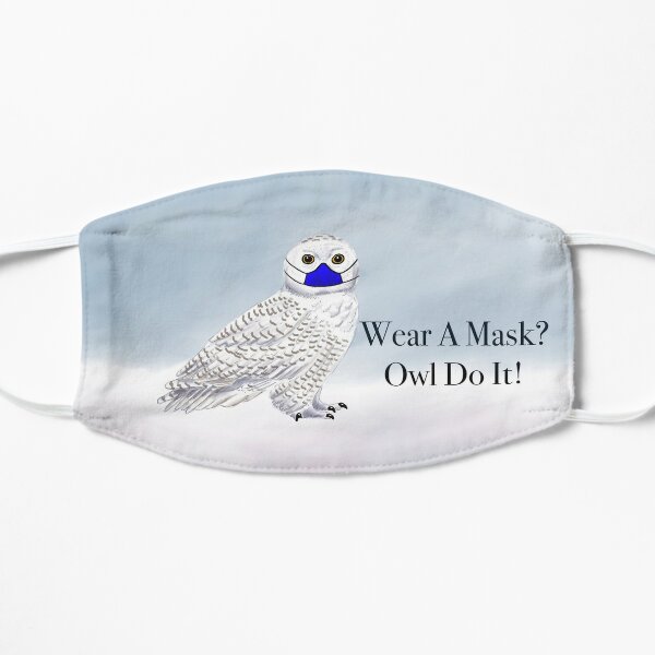 Snowy Owl Mask Flat Mask