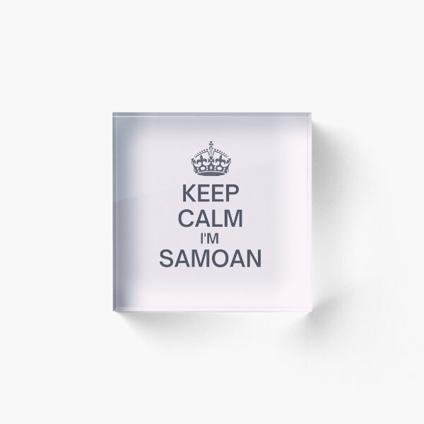 Aperçu de l'œuvre Reste calme, je suis samoan créée et vendue par Aroha Designs.