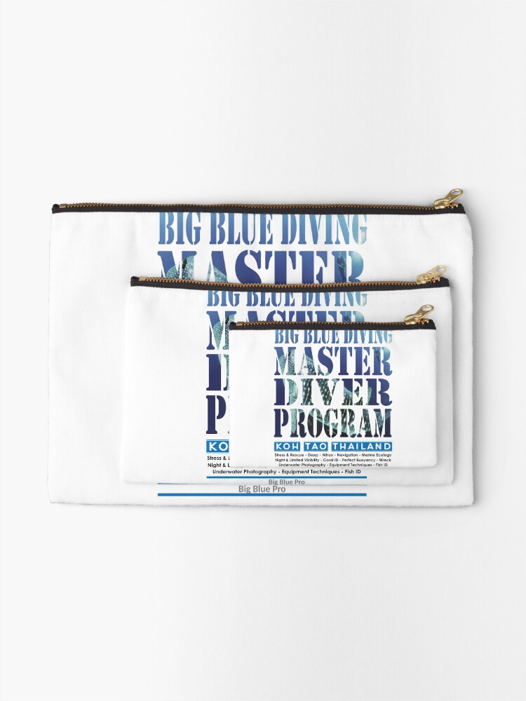 Thumbnail 2 of 4, Zipper Pouch, Dive Master Program - Big Blue Pro designed and sold by BigBlueDiving.