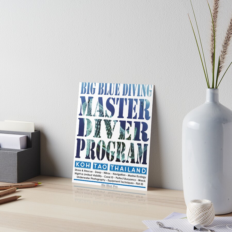 Item preview, Art Board Print designed and sold by BigBlueDiving.