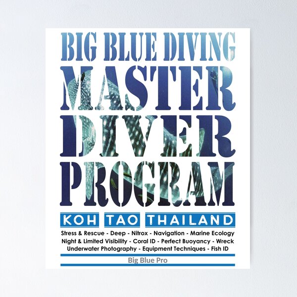 Item preview, Dive Master Program - Big Blue Pro designed and sold by BigBlueDiving.
