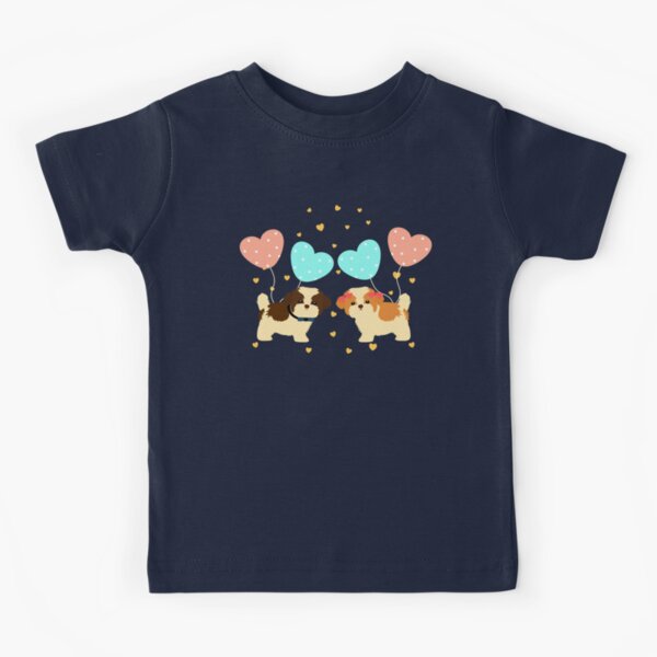 Love Shih Tzu Puppies Kids T-Shirt