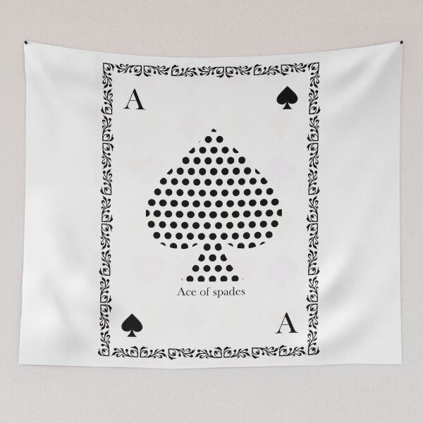 Item preview, Ace of spades Black and  White  designed and sold by Looplk.