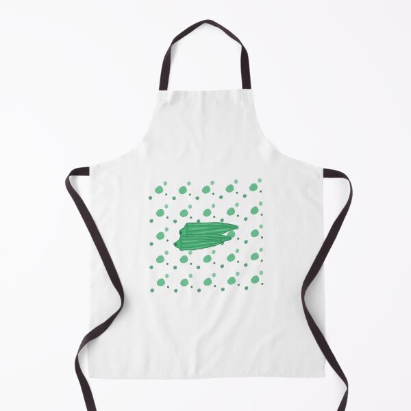Item preview, Okra on polka dots designed and sold by Drizzleonrice.