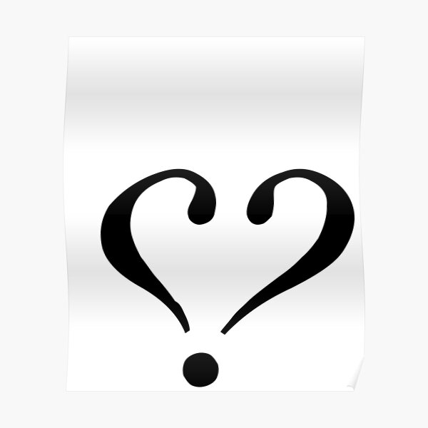 "Point d'amour Love Point Punctuation Mark" Poster for Sale by