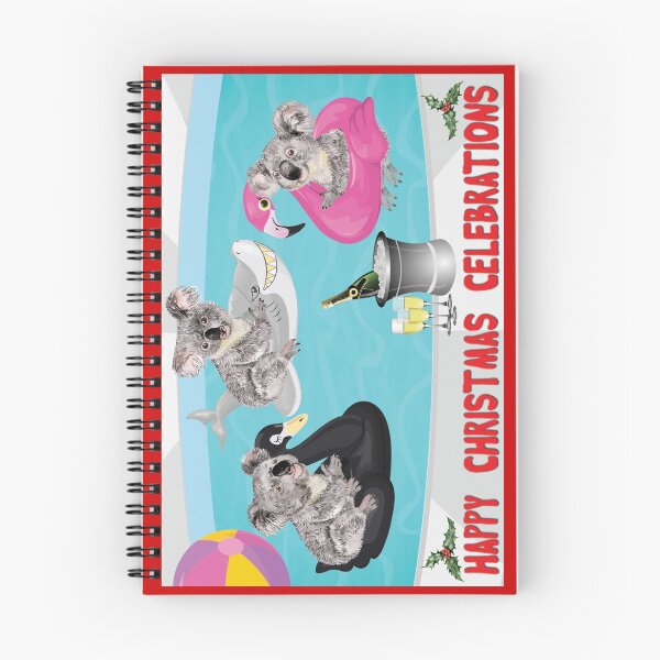 Artikelvorschau, Fröhliche Koala-Weihnachtsfeierlichkeiten im Schwimmbad entworfen und verkauft von bushwombat.