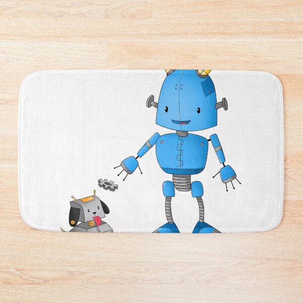 Item preview, Cute Robot Playing With Dog, Computer and Engineering designed and sold by treasures83.