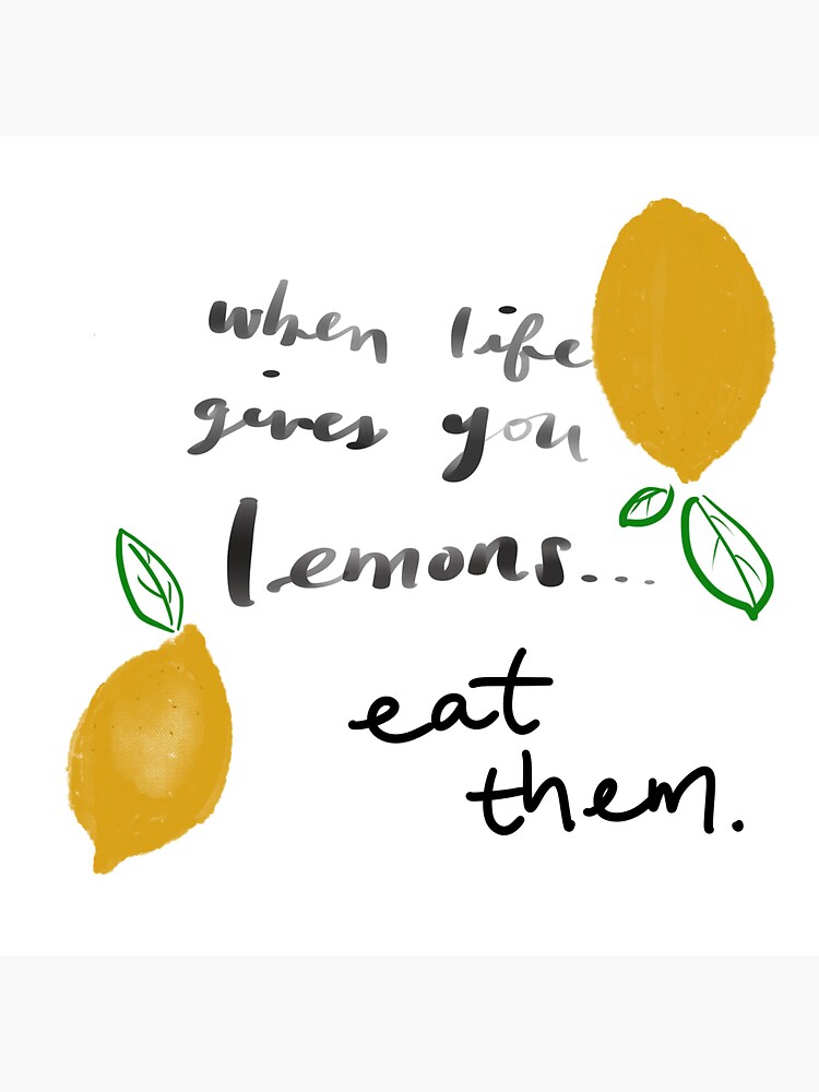 "When life gives you lemons." Sticker for Sale by yuensica Redbubble