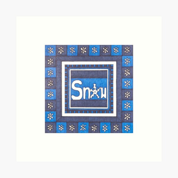 Item preview, Snow Color Square designed and sold by ErinBrieArt.