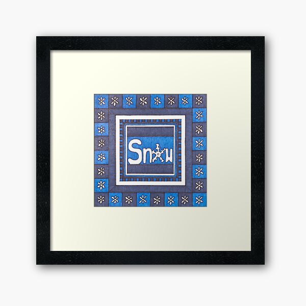 Item preview, Snow Color Square designed and sold by ErinBrieArt.