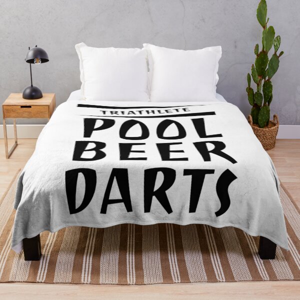 Item preview, Funny Drinking Shirt Triathlete, Pool, Darts and Beer Shirt designed and sold by treasures83.