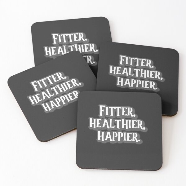 Item preview, Fitter Healthier Happier  designed and sold by Inspiring Strokes.