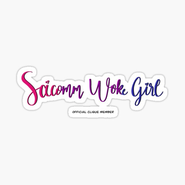 SciComm Woke Girl - BiFurious Sticker