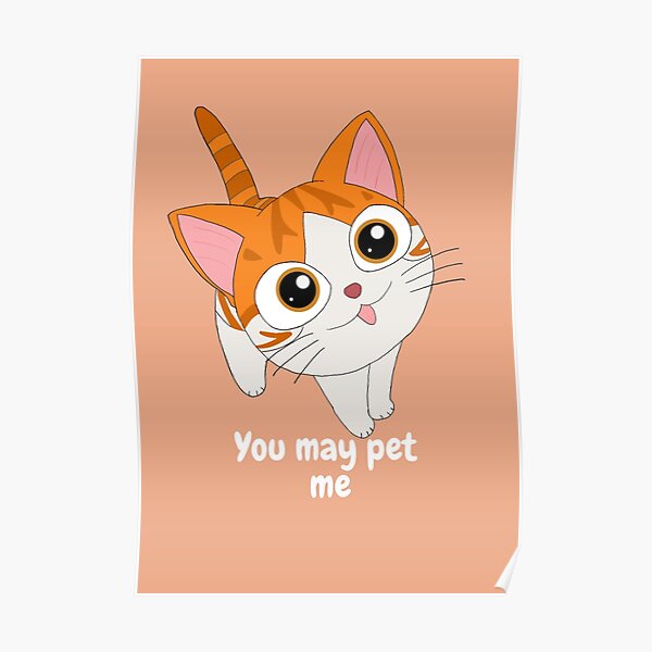 Orange Cat Poster