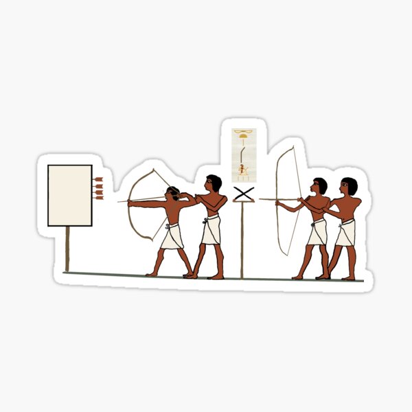 Ancient Egyptian Archer Training Sticker