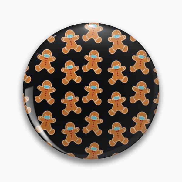 Item preview, Pattern of Masked Gingerbread Men designed and sold by maxine cunanan.
