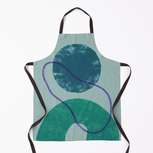 Item preview, Blue Green Abstract Mid Century Design designed and sold by KATZEI.