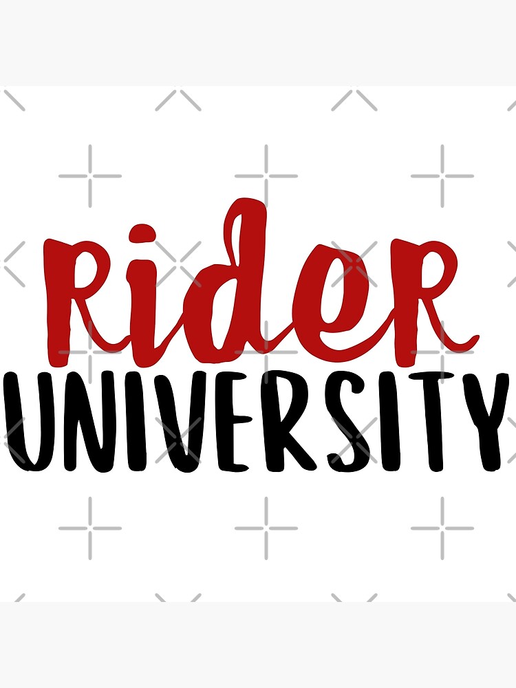 "rider university" Poster by danielleblack04 Redbubble