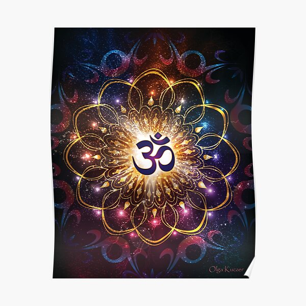"The higher power of Om" - sacred geometry Poster