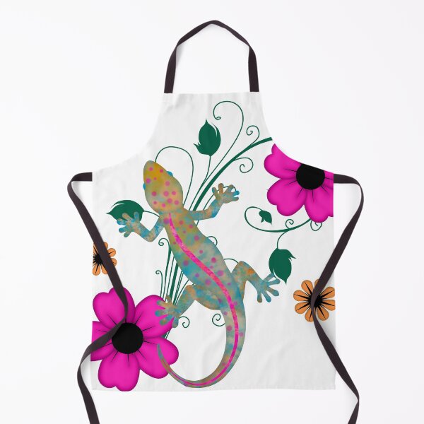 Item preview, Groovy Gekko With Flowers designed and sold by alliemac.
