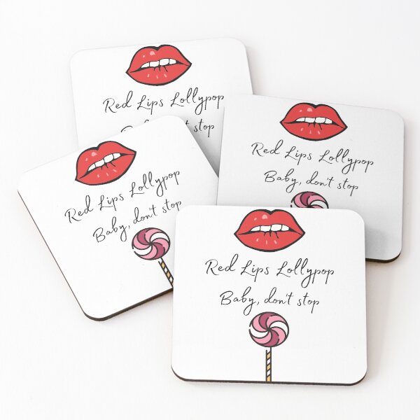 Item preview, Red Lips Lollipop Quote designed and sold by Pandoras-Boxx.