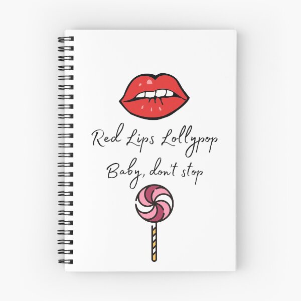 Item preview, Red Lips Lollipop Quote designed and sold by Pandoras-Boxx.
