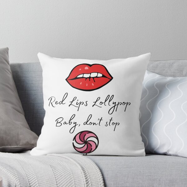 Item preview, Red Lips Lollipop Quote designed and sold by Pandoras-Boxx.