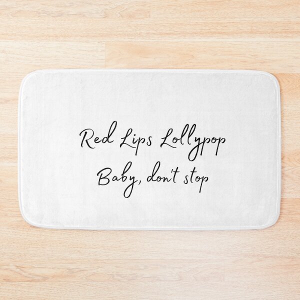 Item preview, Red Lips Lollipop Quote designed and sold by Pandoras-Boxx.