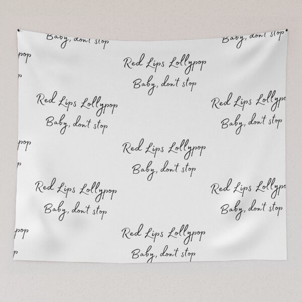 Item preview, Red Lips Lollipop Quote designed and sold by Pandoras-Boxx.