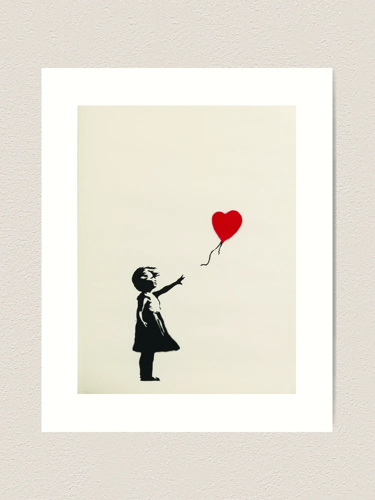 affiche Banksy street art, Banksy affiche street art, 50 x 50 cm, décoration murale