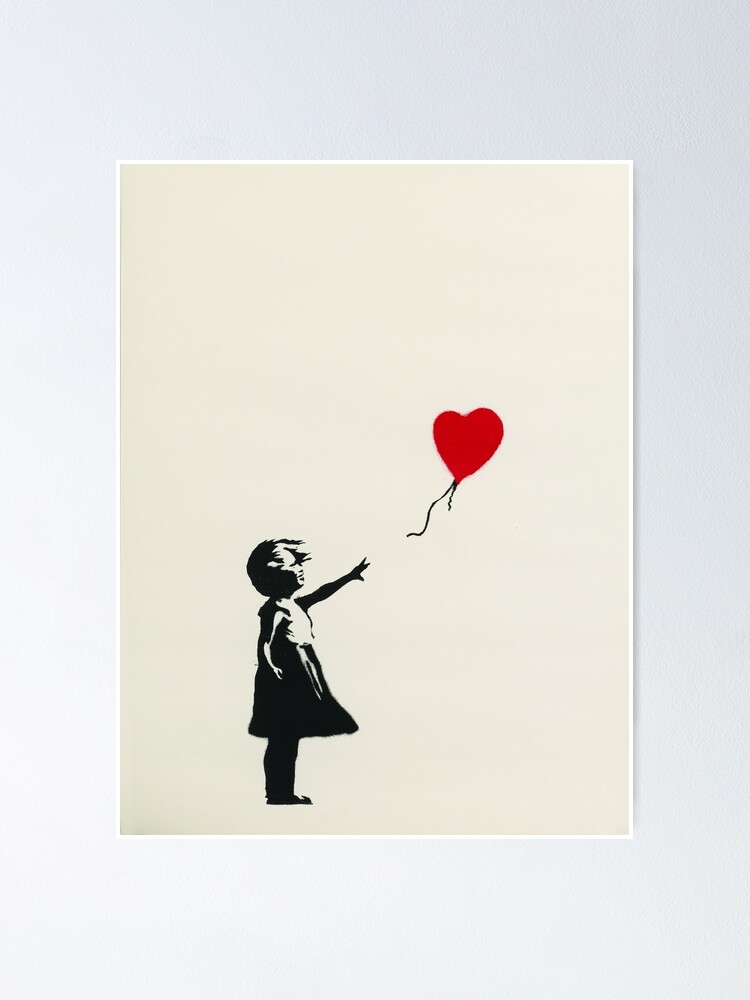 Poster Banksy - Floating Girl  Wall Art, Gifts & Merchandise