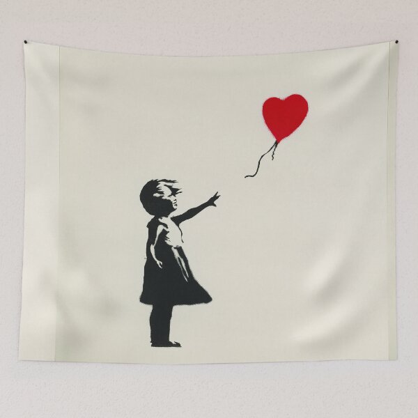Item preview, BANKSY Girl with Balloon - There is Always Hope designed and sold by WE-ARE-BANKSY.