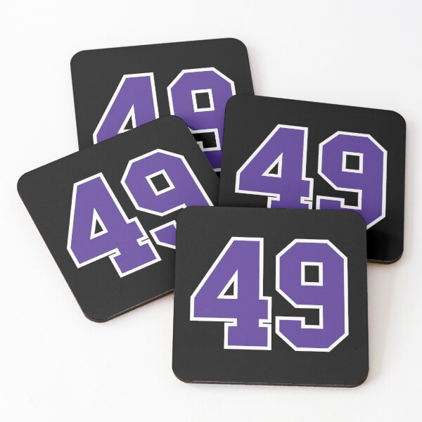 Item preview, Fourty-Nine Purple Jersey Number Sports 49 designed and sold by HelloFromAja.