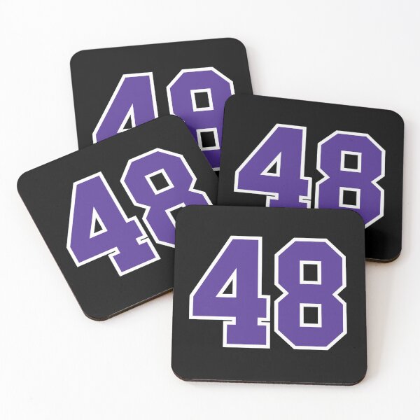 Item preview, Fourty-Eight Purple Jersey Number Sports 48 designed and sold by HelloFromAja.