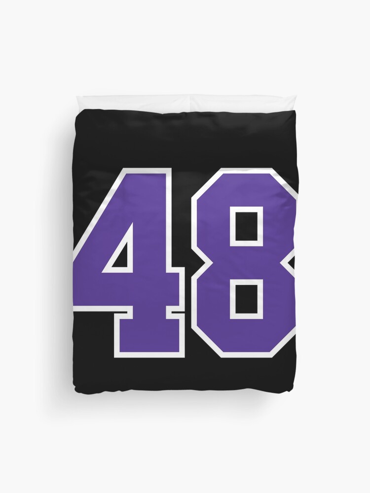 Fourty-Nine Purple Jersey Number Sports 49 Sticker for Sale by  HelloFromAja