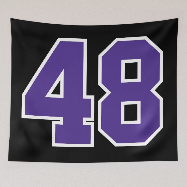 Item preview, Fourty-Eight Purple Jersey Number Sports 48 designed and sold by HelloFromAja.