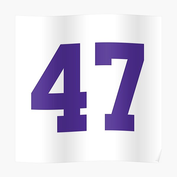 47 Number Cleveland Sports Fourty-Seven Brown Jersey Sticker for Sale by  HelloFromAja