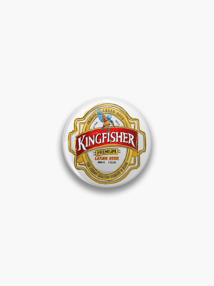 Kingfisher logo illustration, Beer in India United Breweries Group Kingfisher  kingfisher free Sticker by Lolita A Clement - Fine Art America