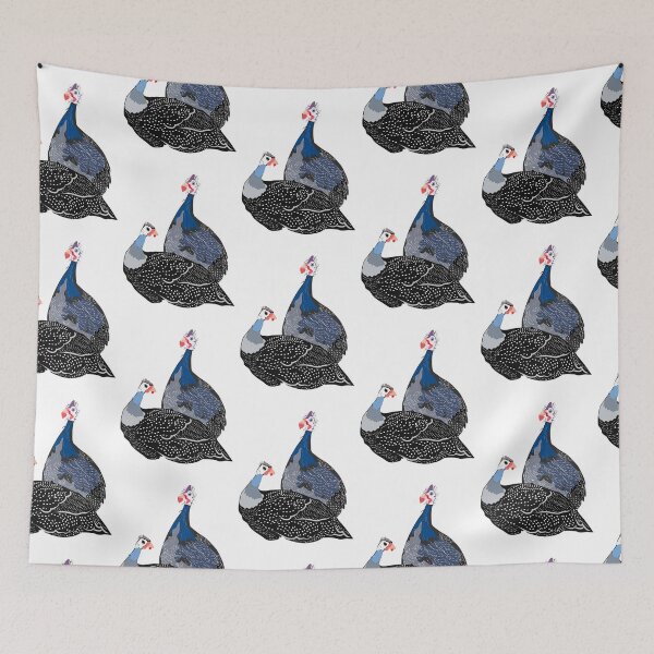 Item preview, Two Guinea fowl birds designed and sold by orangerinka.