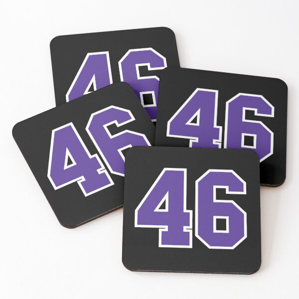 Item preview, Fourty-Six Purple Jersey Number Sports 46 designed and sold by HelloFromAja.