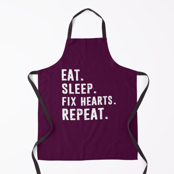 Item preview, Funny Cardiology Cardiologist Eat Sleep Fix Hearts Repeat - Distressed Gift designed and sold by niftee.
