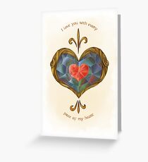 Zelda Piece of Heart Valentine Greeting Card