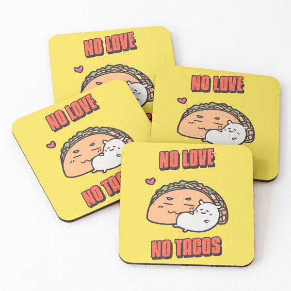 Item preview, No Love No Tacos Kawaii Tacos designed and sold by KawaiiPark.