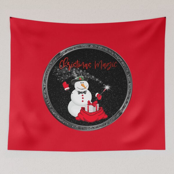Item preview, Christmas Magic! Red Background designed and sold by PawsitiveMum.