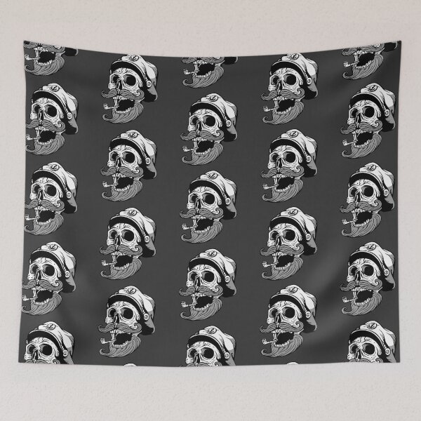 Item preview, Fun Skeleton Sea Captain Sketch Drawing designed and sold by SLAG-Creative.