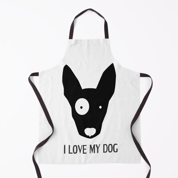 Item preview, Black Bull Terrier Dog with White Eyes designed and sold by Astralia.